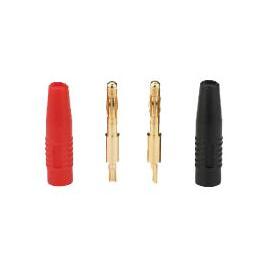 FullPower Coppia banane gold con plastica rosso/nero 4 mm